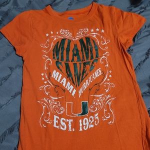 University of Miami tee NCAA small